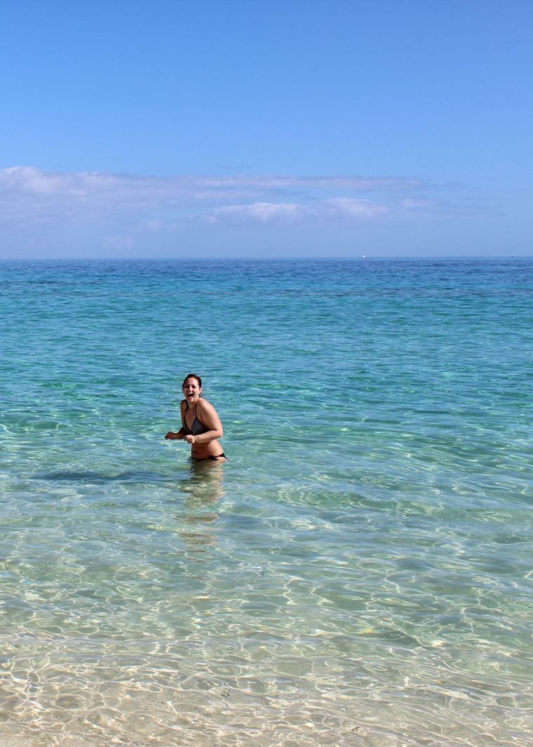 Io che faccio il bagno nell'acqua calda di Gennaio.......