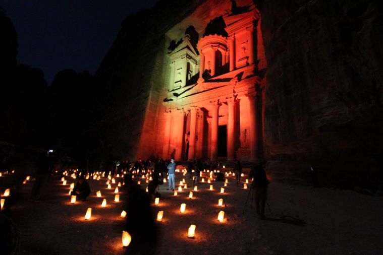 Petra by night